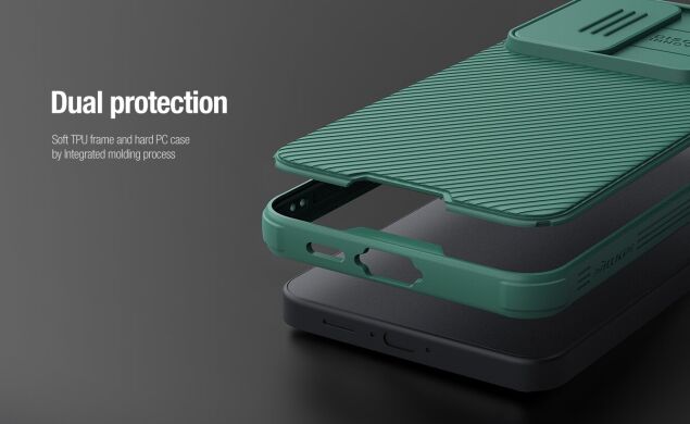 Защитный чехол NILLKIN CamShield Pro для Samsung Galaxy S24 FE (S721) - Green