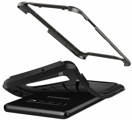 Захисний чохол Spigen (SGP) Hybrid NX для Samsung Galaxy S10 Plus (G975) - Gunmetal