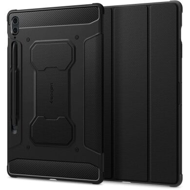 Защитный чехол Spigen (SGP) Rugged Armor Pro для Samsung Galaxy Tab S9 FE Plus (X610/616) - Black