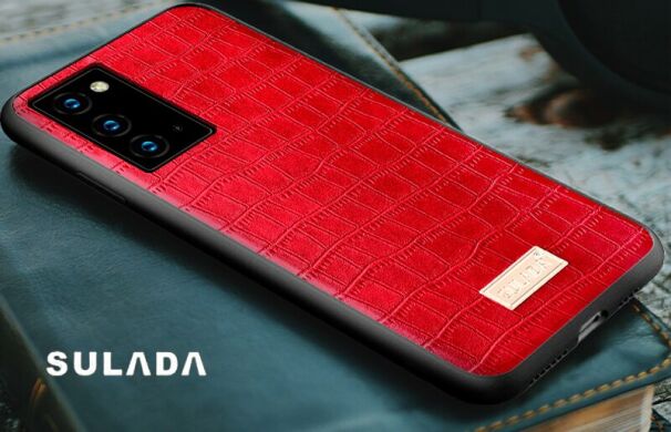 Защитный чехол SULADA Crocodile Style для Samsung Galaxy Note 20 (N980) - Brown
