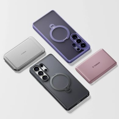 Защитный чехол TORRAS Ostand Q3 Spin (with MagSafe) для Samsung Galaxy S26 Plus - Black