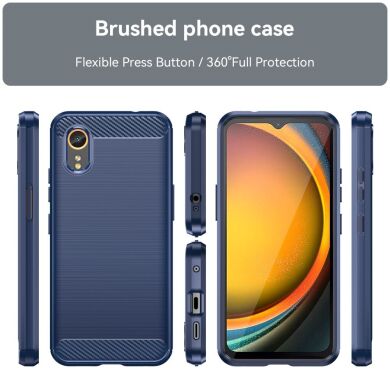 Защитный чехол UniCase Carbon для Samsung Galaxy Xcover 7 (G556) - Blue