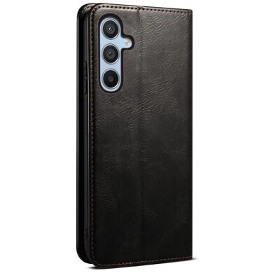 Защитный чехол UniCase Leather Wallet для Samsung Galaxy S25 (S931) - Black