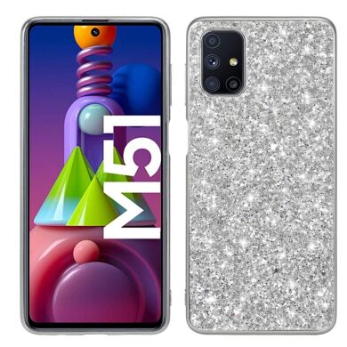 Захисний чохол&nbsp;Deexe Sparkles Series для Samsung Galaxy M51 (M515) - Silver