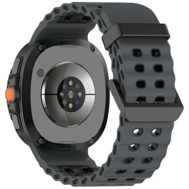 Ремешок Deexe Ocean Strap для Samsung Galaxy Watch 8 (40/44mm) / 8 Classic - Black