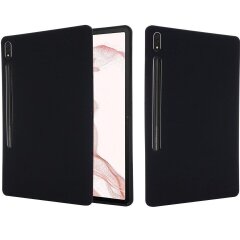 Защитный чехол Deexe Silicone Shell для Samsung Galaxy Tab S7 Plus (T970/975) / S8 Plus (T800/806) - Black