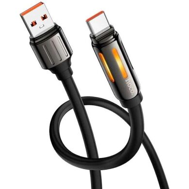 Кабель Hoco U136 Prize USB to Type-C (5A, 1.2m) - Black
