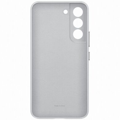 Чехол Leather Cover для Samsung Galaxy S22 (S901) EF-VS901LJEGRU - Light Gray