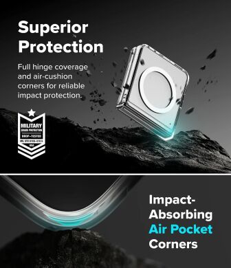 Защитный чехол Ringke Fusion Flap Magnetic для Samsung Galaxy Flip 8 (8800328819405) - Clear