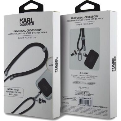 Ремешок для смартфона Karl Lagerfeld Universal CBDY Cord (KLUCNMSCKIK) - Black