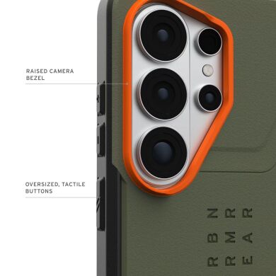 Захисний чохол URBAN ARMOR GEAR Civilian MagSafe для Samsung Galaxy S26 Ultra (S948) 214535117297 - Olive Drab / Orange