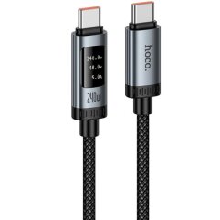Кабель Hoco U148 Type-C to Type-C (240W, 5A, 1.2m) - Black