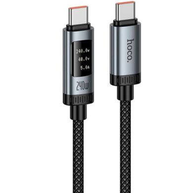 Кабель Hoco U148 Type-C to Type-C (240W, 5A, 1.2m) - Black