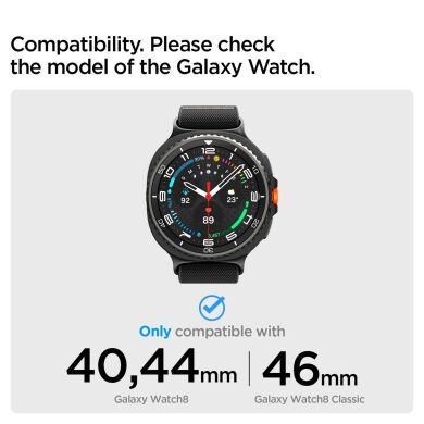 Ремінець Spigen (SGP) Lite Fit для Samsung Galaxy Watch 8 (40/44mm) / 8 Classic (AMP10117) - Black