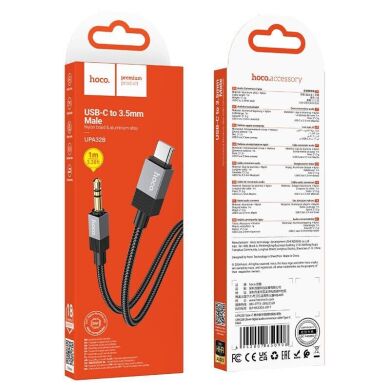 AUX-кабель Hoco UPA32B Type-C to 3.5mm (1m) - Black