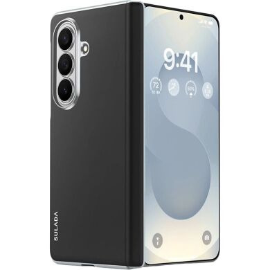 Защитный чехол SULADA Magnetic Leather Case для Samsung Galaxy Fold 8 Ultra - Black