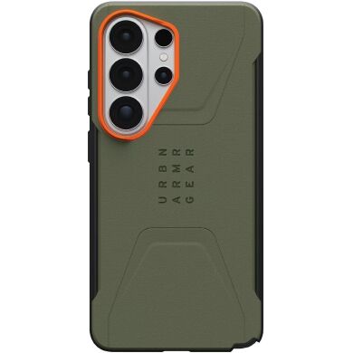 Захисний чохол URBAN ARMOR GEAR Civilian MagSafe для Samsung Galaxy S26 Ultra (S948) 214535117297 - Olive Drab / Orange