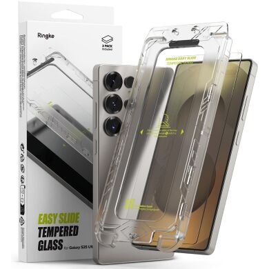 Комплект защитных стекол (2шт) Ringke Easy Slide Tempered Glass для Samsung Galaxy S25 Ultra (S938) 8800274969469