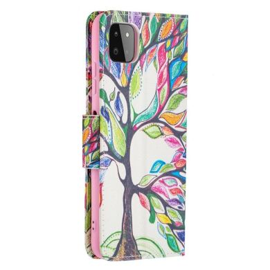 Чохол-книжка Deexe Color Wallet для Samsung Galaxy A22 5G (A226) - Colorful Tree