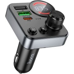 FM модулятор Hoco E86 48W (PD30W + QC3.0) - Black