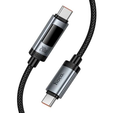 Кабель Hoco U148 Type-C to Type-C (240W, 5A, 1.2m) - Black
