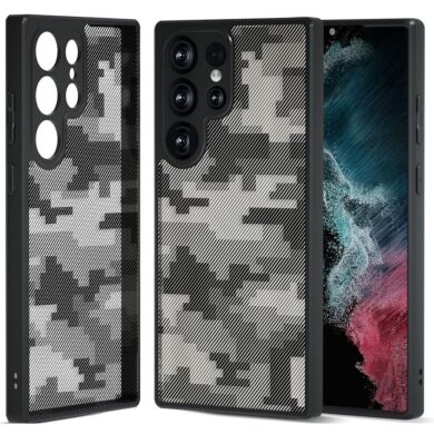 Захисний чохол IBMRS Military для Samsung Galaxy S22 Ultra (S908) - Grid Camouflage