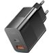 Сетевое зарядное устройство ESSAGER Pinchen 33W (USB + Type-C) ECTAC-PCB01-P - Black. Фото 3 из 15