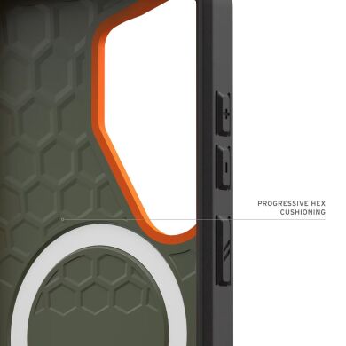 Захисний чохол URBAN ARMOR GEAR Civilian MagSafe для Samsung Galaxy S26 Ultra (S948) 214535117297 - Olive Drab / Orange