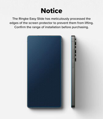 Комплект защитных стекол (2шт) Ringke Easy Slide Tempered Glass для Samsung Galaxy S25 Ultra (S938) 8800274969469
