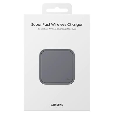 Бездротовий зарядний пристрій Samsung 15W Wireless Charger Pad (with TA) EP-P2400TBRGRU - Black