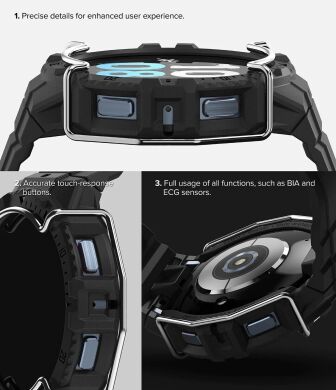 Ремінець RINGKE Fusion X Guard для Samsung Galaxy Watch 4 / 5 (44mm) - Black