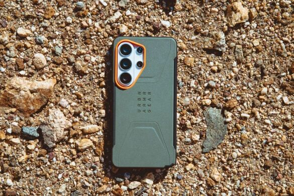 Захисний чохол URBAN ARMOR GEAR Civilian MagSafe для Samsung Galaxy S26 Ultra (S948) 214535117297 - Olive Drab / Orange