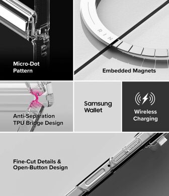 Защитный чехол Ringke Fusion Flap Magnetic для Samsung Galaxy Flip 8 (8800328819405) - Clear