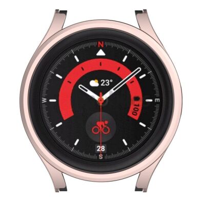 Защитный чехол Deexe Protective Frame для Samsung Galaxy Watch 5 Pro (45mm) - Rose Gold