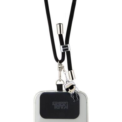 Ремешок для смартфона Karl Lagerfeld Universal CBDY Cord (KLUCNMSCKIK) - Black