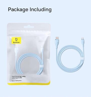 Кабель Baseus Pudding Series USB to Type-C (100W, 5A, 2m) P10355703221-01 - White
