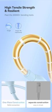 Кабель Baseus Pudding Series USB to Type-C (100W, 5A, 2m) P10355703221-01 - White