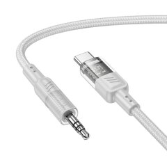 AUX-кабель Hoco UPA27 Type-C to 3.5mm (1.2m) - Gray