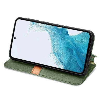 Чехол Deexe Rhombus Wallet для Samsung Galaxy A36 (A366) / A56 (A566) - Green