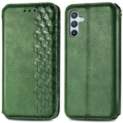 Чехол Deexe Rhombus Wallet для Samsung Galaxy A36 (A366) / A56 (A566) - Green