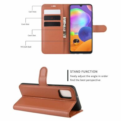 Чохол-книжка Deexe Book Type для Samsung Galaxy A31 (A315) - Brown