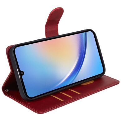 Чехол-книжка Deexe Classic Stand для Samsung Galaxy M35 (M356) - Red