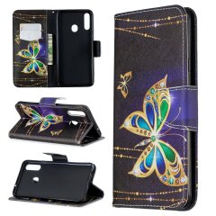 Чехол-книжка Deexe Color Wallet для Samsung Galaxy A20s (A207) - Crystal Butterflies