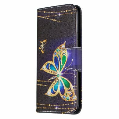 Чехол-книжка Deexe Color Wallet для Samsung Galaxy A20s (A207) - Crystal Butterflies