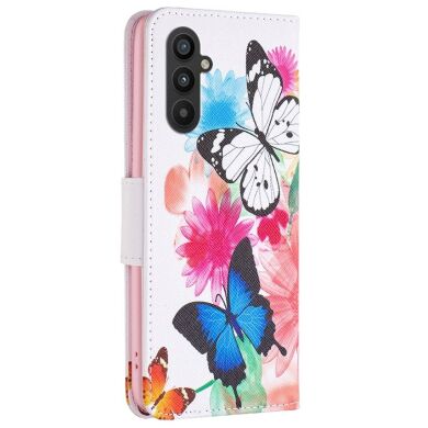 Чехол-книжка Deexe Color Wallet для Samsung Galaxy A24 (A245) - Two Butterflies
