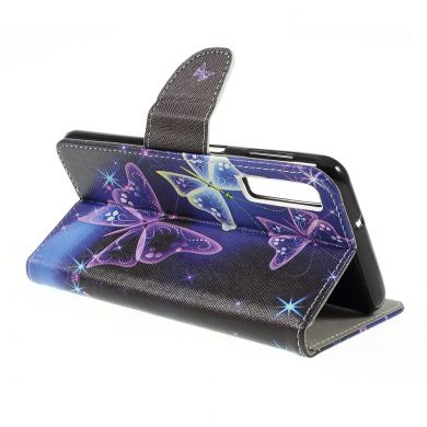 Чехол-книжка Deexe Color Wallet для Samsung Galaxy A7 2018 (A750) - Butterflies Pattern
