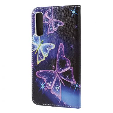 Чехол-книжка Deexe Color Wallet для Samsung Galaxy A7 2018 (A750) - Butterflies Pattern