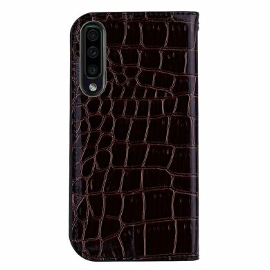 Чохол-книжка Deexe Glittery Crocodile для Samsung Galaxy A70 (A705) - Black
