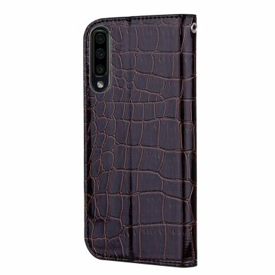 Чохол-книжка Deexe Glittery Crocodile для Samsung Galaxy A70 (A705) - Black