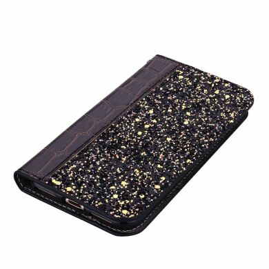 Чохол-книжка Deexe Glittery Crocodile для Samsung Galaxy A70 (A705) - Black